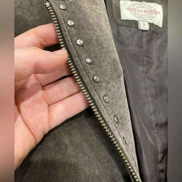 SKOTTS SUEDE Jacket #westernvibes Premium Quality Washable Suede. US S ptp 17.5 - Picture 12 of 13
